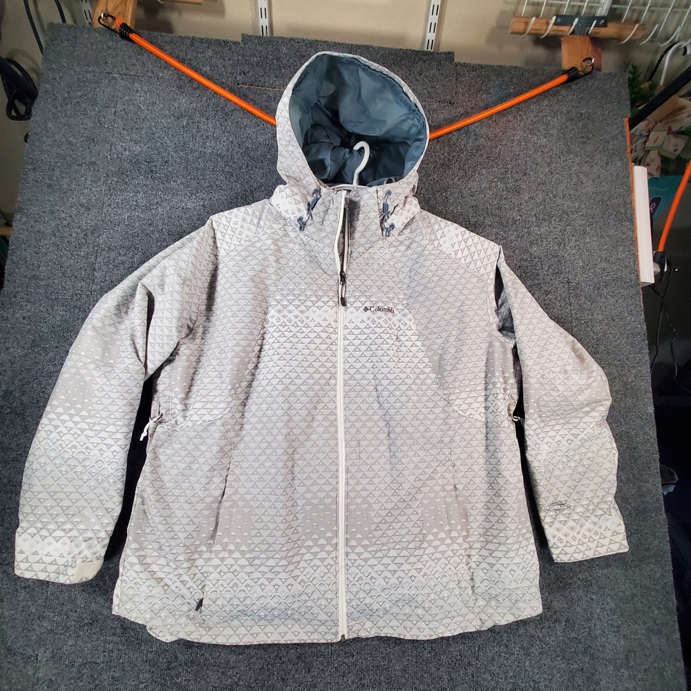 Columbia Women's 2X Whirlibird Interchange Jacket 1508553 SW7901 Gray White